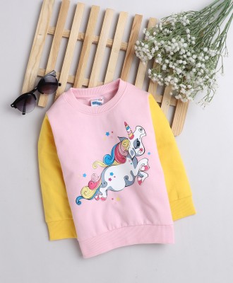 BUMZEE Full Sleeve Graphic Print Baby Girls Sweatshirt