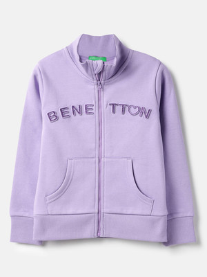 United Colors of Benetton Full Sleeve Embellished Girls Sweatshirt