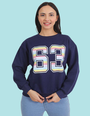 Veins Fashion Full Sleeve Printed Women Sweatshirt