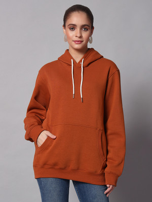 OBAAN Full Sleeve Solid Women Sweatshirt