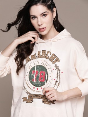 Roadster Full Sleeve Printed Women Sweatshirt