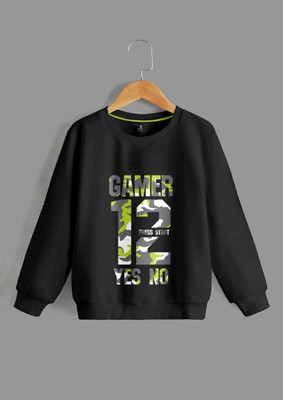 Codez Full Sleeve Self Design Boys Sweatshirt