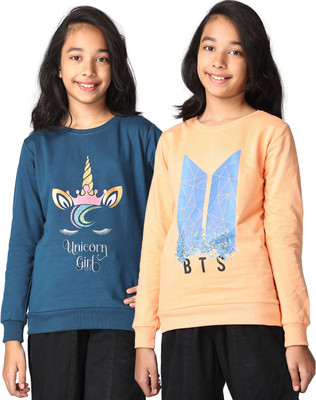 TotzTouch Full Sleeve Printed Girls Sweatshirt