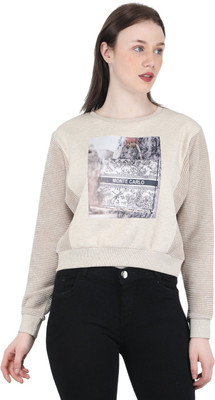 MONTE CARLO Full Sleeve Printed Women Sweatshirt