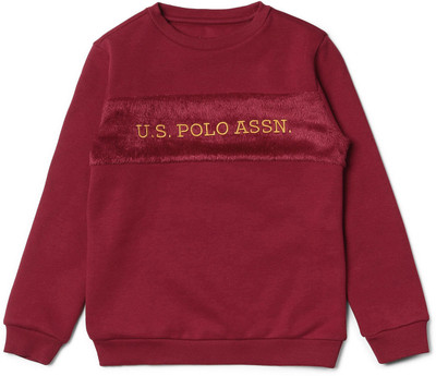 U.S. POLO ASSN. Full Sleeve Embroidered Baby Boys Sweatshirt