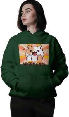 PD CLORI Full Sleeve Printed Women Reversible Sweatshirt