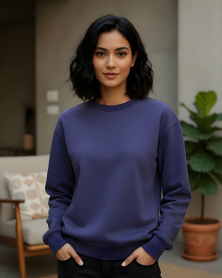 FLYIND VOGUE OUTFIT Full Sleeve Solid Women Sweatshirt