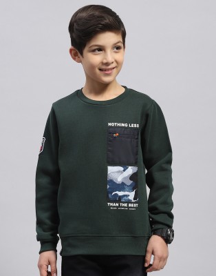 MONTE CARLO Full Sleeve Printed Boys Sweatshirt