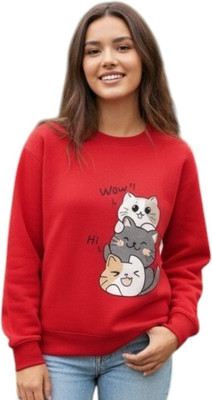 Stylezone Full Sleeve Self Design Women Sweatshirt