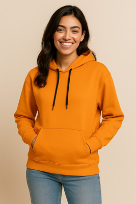 HouseOfCommon Self Design Round Neck Casual Women Yellow Sweater