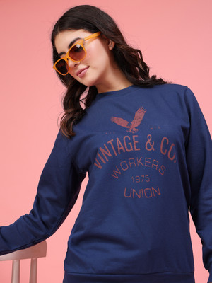 RIGO Full Sleeve Printed Women Sweatshirt