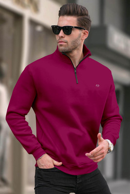 Triptee Full Sleeve Solid Men Sweatshirt