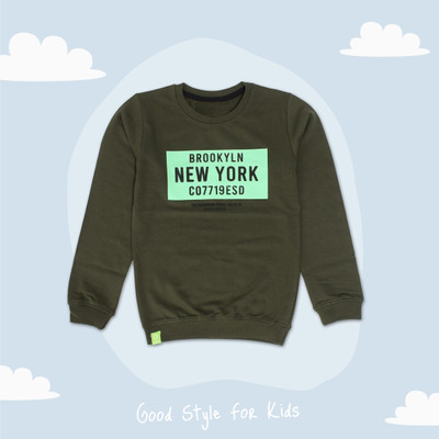 Color Hunt Full Sleeve Printed Boys Sweatshirt