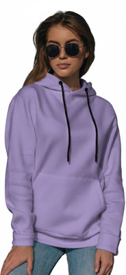 EZCLOTHING Full Sleeve Solid Women Sweatshirt