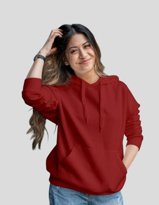 Pwexz Full Sleeve Solid Women Sweatshirt