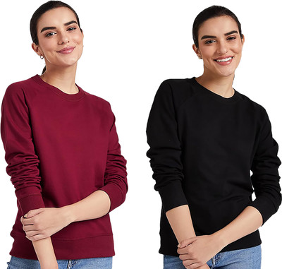 PicPok Full Sleeve Solid Women Sweatshirt