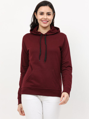 Fleximaa Full Sleeve Solid Women Sweatshirt