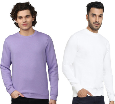 Timyka Full Sleeve Solid Men Sweatshirt