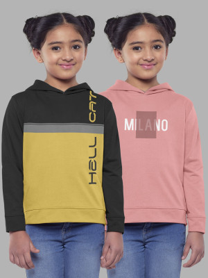 Hellcat Full Sleeve Color Block Girls Sweatshirt