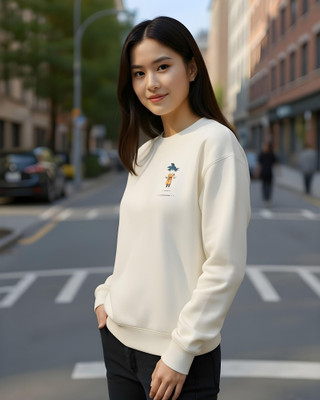 flyind Full Sleeve Printed Women Sweatshirt