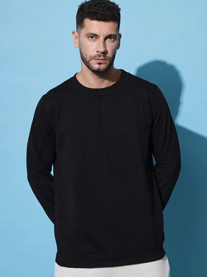 CSU Full Sleeve Solid Men Sweatshirt