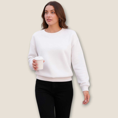 HouseOfCommon Full Sleeve Solid Women Sweatshirt