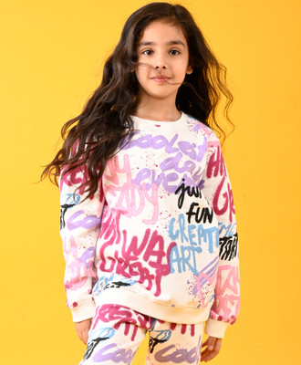 anthrilo Full Sleeve Printed Girls Sweatshirt