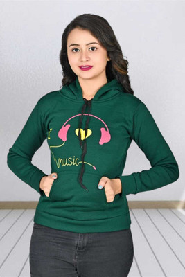 Hgwart Full Sleeve Animal Print Women Sweatshirt