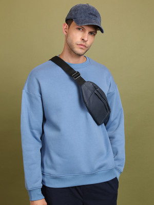 HIGHLANDER Full Sleeve Solid Men Sweatshirt