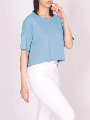Avsenterprisess Half Sleeve Solid Women Sweatshirt