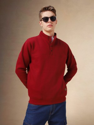 Dennis Lingo Full Sleeve Solid Men Sweatshirt