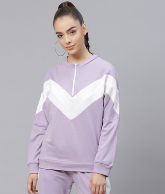LAABHA Full Sleeve Solid Women Sweatshirt