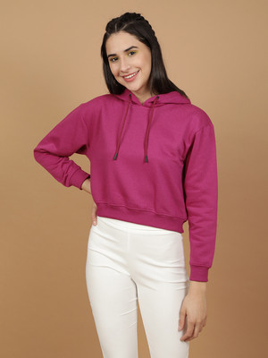 Freehand by The Indian Garage Co. Full Sleeve Solid Women Sweatshirt