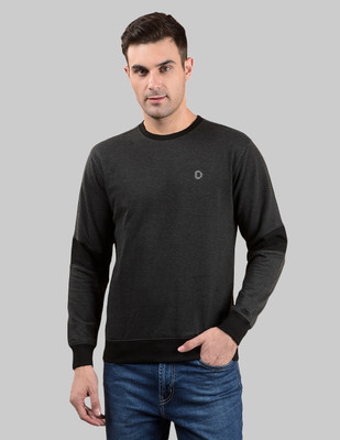 Dollar Full Sleeve Solid Men Sweatshirt