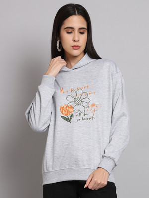 OBAAN Full Sleeve Printed, Graphic Print Women Sweatshirt