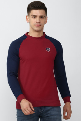 PETER ENGLAND Full Sleeve Self Design Men Sweatshirt