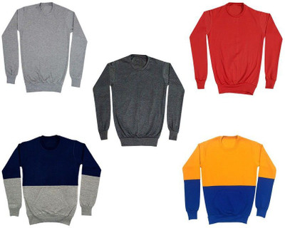 AE Trends Full Sleeve Color Block Boys Sweatshirt