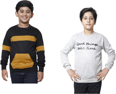 MT FASHION Full Sleeve Printed Boys Sweatshirt