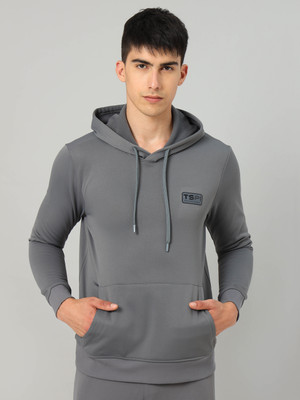 TECHNOSPORT Full Sleeve Solid Men Sweatshirt