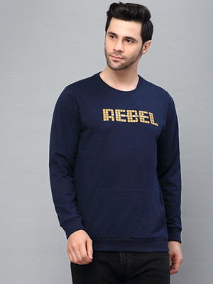 RIGO Full Sleeve Solid Men Sweatshirt