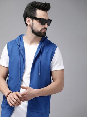 Roadster Sleeveless Solid Men Sweatshirt