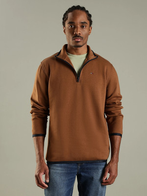 TOMMY HILFIGER Full Sleeve Solid Men Sweatshirt