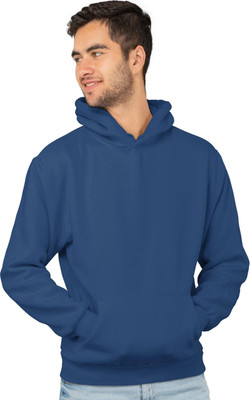 Adam White Full Sleeve Solid Men Sweatshirt