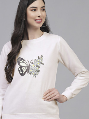 KOTTY Full Sleeve Printed Women Sweatshirt