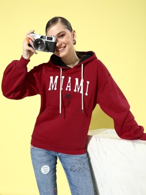 DILLINGER Full Sleeve Printed Women Reversible Sweatshirt