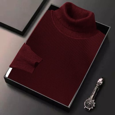 FASHLOOK Full Sleeve Self Design Men Sweatshirt