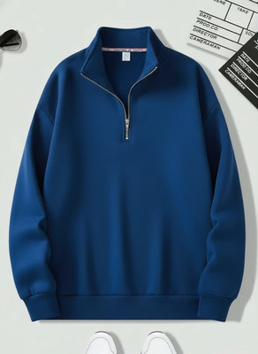 TIARO Full Sleeve Self Design Men Sweatshirt