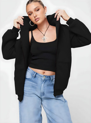 HouseOfCommon Full Sleeve Solid Women Sweatshirt