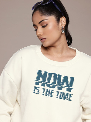 Roadster Full Sleeve Printed Women Sweatshirt