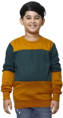 KAYU Full Sleeve Color Block Boys Sweatshirt